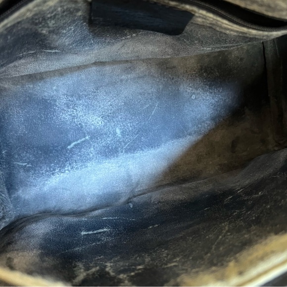 GUCCI Web Sherry Line Navy Boston Bag With Authenticity Cert - Picture 16 of 17